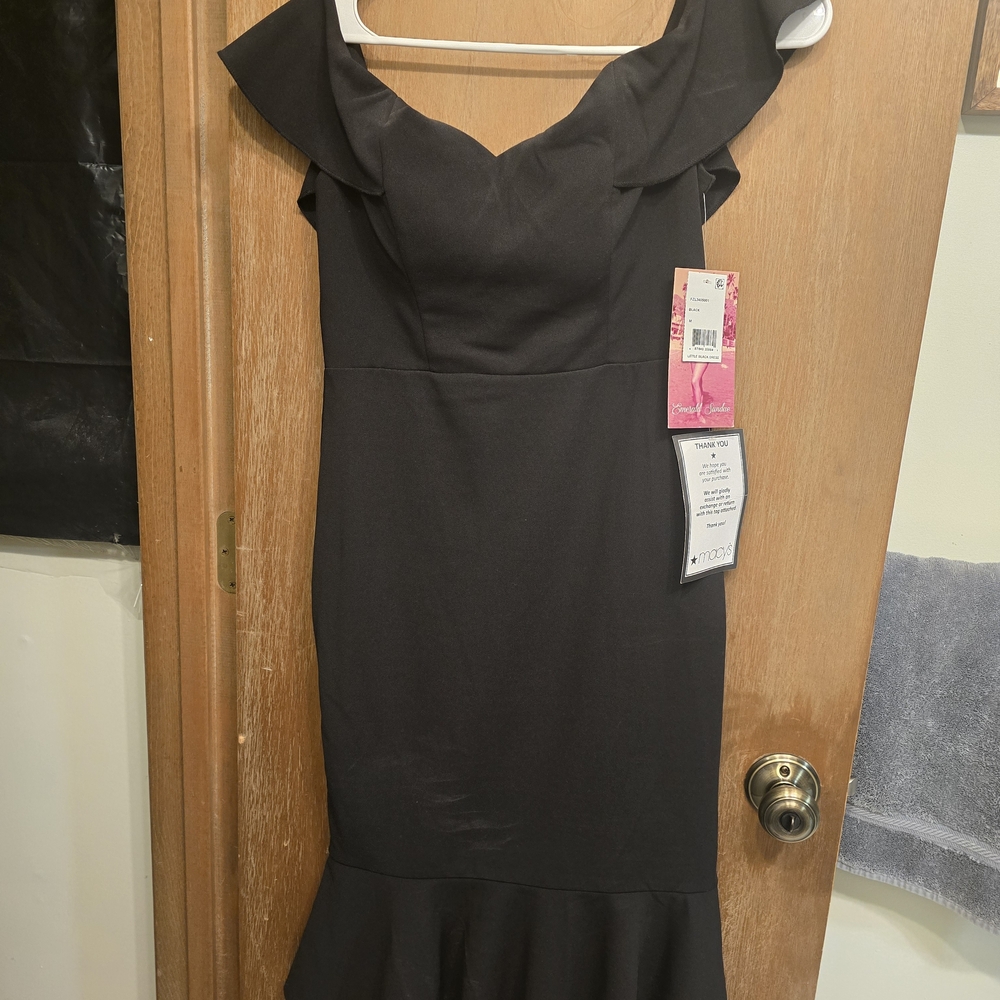 Elegant Black Off-Shoulder Dress